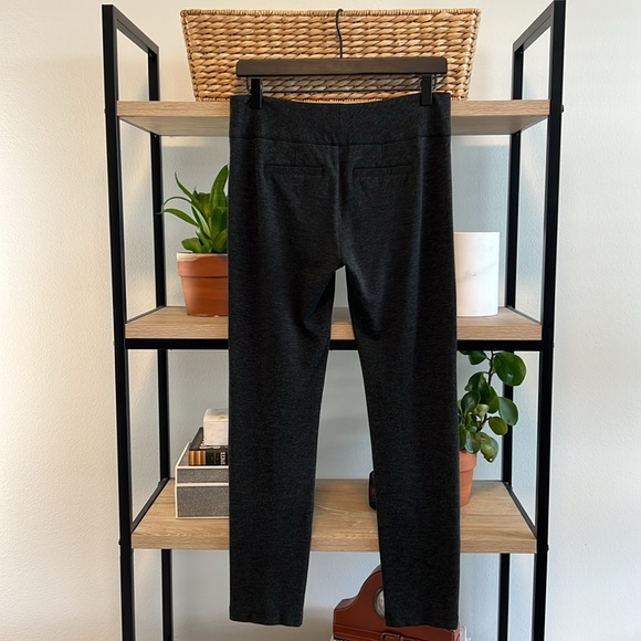 CAbi Mid-Rise Newport Gray Slim Leg Ponte Pants, 2 - Picture 4 of 7